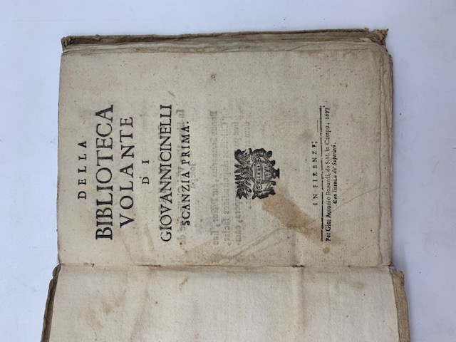 Della biblioteca volante. Scanzia prima; Scanzia seconda